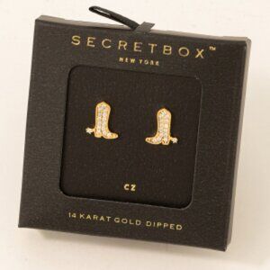 Western Cowboy Boot Earrings